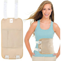 Hannea Castor Oil Pack, Oil Pack Wrap For Liver Detox, Reusable & Highly Absorbent Caster Oil Packs Cotton Flannel With Elastic Strap, Khaki