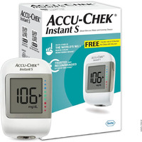 Accu-Chek Instant S Blood Glucose Glucometer Kit With Vial Of 10 Strips, 10 Lancets And A Lancing Device Free For Accurate Blood Sugar Testing