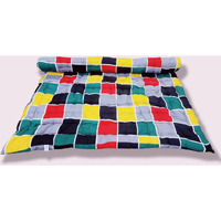 Deevine Craft Soft Cotton Quilt Foldable Movable Picnic Light Weight Filled Single Firm Mattress| Gadda (3D Design Printed, 1 Sleeping Capacity, 3 X 6 Ft Or 72 X 36 Inches) (Multicolor Boxes)