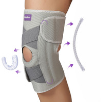 Careforce - The Force Behind Your Health Fabric Knee Brace For Men With Side Stabilizer & Patella Support For Meniscus Tear Pain Relief - Free Size