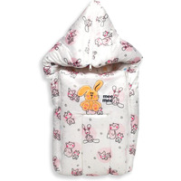 Mee Mee 3 In 1 Baby Bed, Sleeping Bag & Carry Nest, Rabbit Embroidery, Shearing Finish & Cotton Soft From Inside, Baby Bedding For New Born & Infant, Machine Washable & Portable Bassinet, 0M+, Pink