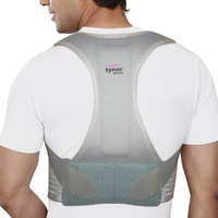 Tynor Posture Corrector, For Improved Posture & Back Support | Back Belt For Men & Women | Comfortable For All-Day Wear (Grey, Large, 1 Unit)