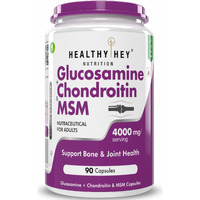 Healthyhey Nutrition Glucosamine Chondroitin And Msm For Cartilage; Joint And Bone, 90 Capsules