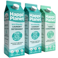 Happi Planet Eco-Friendly Liquid Detergent (Buy 2L Laundry, Get 1L Fabric Conditioner Free)