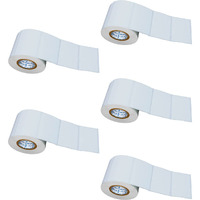 Vcr 2.5 X 1.5 Direct Thermal Barcode Label Sticker - 2.5 X 1.5 Inches - 60Mm X 40Mm - 500 Labels Per Roll - Pack Of 5 Rolls - White Self Adhesive Sticker For Printing Barcoding Labels 1 Inch Core