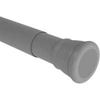 Story@Home Simple Lightweight Rustproof Metal Adjustable -Length Shower Curtain Tension Rod - 41-70 Inch, Grey