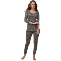 Lux Inferno Ladies 3/4 Thermal Top And Lower Set_Set_100_Grey