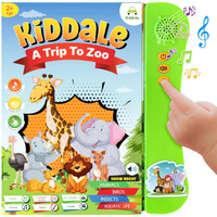 Kiddale Smart Animal Sounds Book| Wild, Farm, Ocean, Birds, Insects And Animals Young Ones| Interactive, Musical, Intelligent, Talking, E Learning Activity Book With Animal Songs|Gift For 1,2,3,4 Year