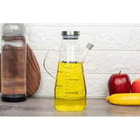 Femora Oil Dispenser | Glass Oil Bottle | 1 Year Warranty | Cooking Oil Dispenser 650Ml Pack Of 1 Oil Bottle