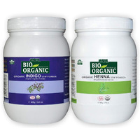 Indus Valley 100% Organic Indigo Leaf Powder Jar With Henna Leaf Powder Jar - (400G+500G=900G)