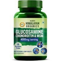 VladoS Himalayan Organics Glucosamine Chondroitin Msm With Boswellia | Cartilage & Joint Support Supplement | Glucosamine For Joint Relieves Pain And Stiffness - 90 Vegetarian Tablet