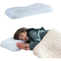 The White Willow Bed Pillow For Kids-Baby Pillow For 2 Years To 8 Years-Contour Memory Foam Soft Kids Pillow For Sleeping-Small Pillow-Kids Pillow For Girls & Boys-Toddler Pillow-Sky Blue Pillow Cover
