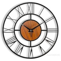 Auromin Metal Roman Number Decorative Wall Clock For Hall | Stylish Analog Hanging Wall Watch For Living Room, Bedroom, Kitchen, Drawing Room | Unique Big Size Designer Battery Operated Clock