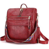 Backpack For Women | Women's Casual Daypacks Backpack Handbags Multipurpose Zipper Closure Purses And Shoulder Bag With Sling Belt | Handbag | College | Girls | Office | Gifts | Women Backpack