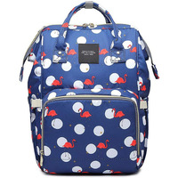 House Of Quirk Baby Diaper Bag Maternity Backpack (Dark Blue Flamingo)