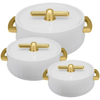 Selvel Giving Shape To Life! Elegance Inner Steel Casserole Set Of 3 (1700Ml, 1200Ml, 600Ml) |Bpa Free|Advanced P.U. Insulation|Keeps Food Hot & Fresh For Long Hours.Chapati,Roti,Biryani And More