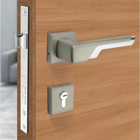 Plantex Premium Door Lock With 3 Years Of Warranty/Main Door Lock For Home/Mortise Lock For Door - Main Door Lock Set (7093 - Satin White & Chrome)