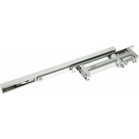 Lapo Premium Automatic Hydraulic Double Speed Aluminium 32 Mm Concealed Door Closer With Pelmet Arm Wooden Door Closer With Fitting Set For All Door Weight Up To 60 To 80 Kg (Silver Finish)