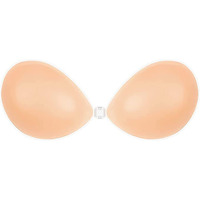 Dclub Adhesive Bra Reusable Strapless Self Silicone Push-Up Invisible Sticky Bras For Backless & Off Shoulder Dress. (D) Pink