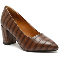Bruno Manetti Women's Dark Tan Slipon Pointed Toe Back Close With Comfort Heels