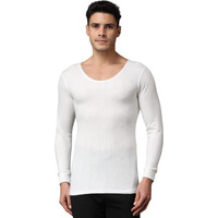 Wearslim Winter Warmer Thermal Vest For Men Ultra Soft Round Neck Winter Inner Wear Top Underwear Color - White (Size - Medium)