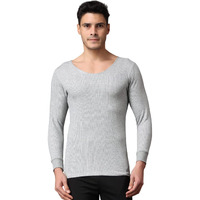 Wearslim Winter Warmer Thermal Vest For Men Ultra Soft Round Neck Winter Inner Wear Top Underwear Color - Grey (Size - Large)