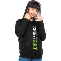 Real Basics Girls Cotton Hooded Sweatshirt(Rb-Ghood-P1-1314-Culthoodie_Multicolor_13-14 Years) Pink