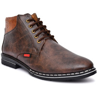 Karaddi B6043 Hand Stitched Men's High Top For Men Lace Up Boot For Men Suj Boy Outdoor For Men Brown Color 7 Uk/Ind