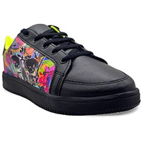 Kazarmax Xxiv Black Doom Graffiti Trainers/Sneakers Shoes For Girls/Women- 6 Uk
