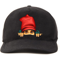 Primebox Head Caps For Men Unisex With Adjustable Velcro Strap Cap Summer Caps Men Sports Cricket Caps, Gym Cap (Black Cap Lady With Pose Print)
