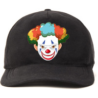Primebox Head Caps For Men Unisex With Adjustable Velcro Strap Cap Summer Caps Men Sports Cricket Caps, Gym Cap (Black Cap Creepy Clown Face Print)