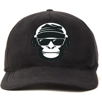Primebox Head Caps For Men Unisex With Adjustable Velcro Strap Cap Summer Caps Men Sports Cricket Caps, Gym Cap (Black Cap Musical Gorilla Print)