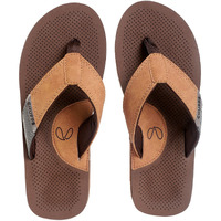 Chupps Men's Wyld Solid Uro Foam Comfort Flip Flop -Recycled Materials Light Brown