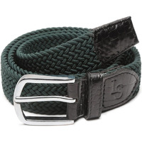 Louis Stitch Men's Sacramento Green Braided Elastic Stretch Belt With Leather Tipped End Stretchable Canvas Waist Band For Men Women Boys Girls Unisex (36-42 Inch Waist) (Be-El)