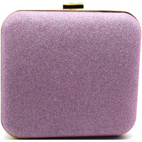Tooba Handicraft Hand Embroidered Box Clutch Bag Purse For Bridal, Casual, Wedding Bag For Women & Girls (Sparkling Pink)