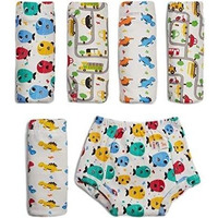 Superbottoms Unisex-Child Cotton Padded Underwear (Pack Of 6) (Sbsucombo6-Size3-Amazon_Multi Colour_Size 3 (Pack Of 6))