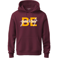 Adro Men's Cotton Neck Hooded Sweatshirt (H20-M-Byo-Mr_Maroon_L)