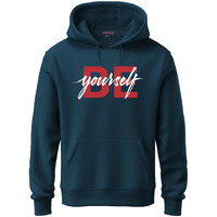 Adro Men's Cotton Neck Hooded Sweatshirt (H20-M-Byo-Sb_Teal_3Xl)