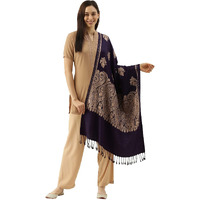 Pashmoda Women Firdousi Aari Embroidered Kashmiri Stole (Size: 71X203 Cm)