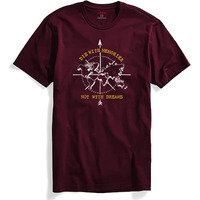 Adro Die With Memories Not With Dreams Mens Printed T-Shirt (S, Maroon)
