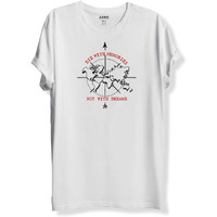 Adro Die With Memories Not With Dreams Mens Printed T-Shirt (3Xl, White)
