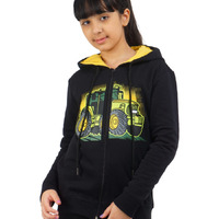 Real Basics Girl's Cotton Hooded Neck Sweatshirts (Rb-Ghood-P1-1112-Truckhoodie003_Multicolor_11 Years-12 Years)