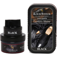 Louis Stitch Shoe Twin Shiner And Shoe Cream With Applicator For Leather Items (Color_Natural And Black) (Accessory)