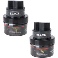 Louis Stitch Black Shoe Cream With Applicator For Leather Items (Color_Black_Pack Of 2) (Accessory)