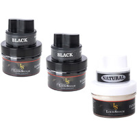 Louis Stitch Black And Neutral Shoe Cream With Applicator For Leather Items (Color_Black Neutral_Pack Of 3) (Accessory)