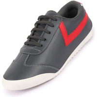 Fausto Fst Ki-8802 Grey-44 Men's Grey Lace-Up Classic Striped Sneakers Casual Shoes (10 Uk)