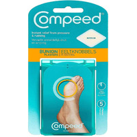 Compeed Bunion Corrector Bandage Pads Instant Relief From Pressure N Rubbing From Shoe While Walking For Men N Women, 5 Patches, Medium, Set Of 3