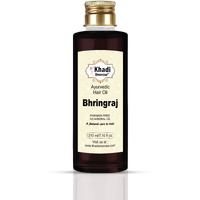 Khadi Omorose Bhringraj Hair Oil |Controls Hair Fall | Promotes Healthy Hair Growth | Mineral Oil Free | Makes Hair Strong, 210Ml