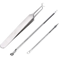 Beaut Secrets Acne Extractor Kit, Blackhead Tweezers And Needle, Pimple Remover Tools, Ingrown Hairs And Facial Impurities Removal Set
