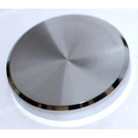 Riseom Brass Round Mirror Cap/Screws Cap Cover/Nails Decorative/Mirror Nail Decorative Cover (Pack Of 10, 25Mm-Chrome)